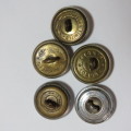 Natal Mounted Rifles - Lot of 5 buttons by different manufactures - Sold as a lot