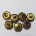 South African Defense Force military buttons - Lot of 7 small buttons - All from different makers