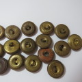 British Military Brass Buttons - Lot of 19 all from different makers - Hard to get