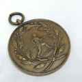 Vintage copper athletics medallion