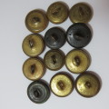 South African Air force buttons - 3 Different sizes - All made by Smith and Wright Ltd, Birmingham