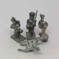 Lot of 4 Vintage lead soldiers