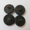 Kent Constabulary lot of 4 old Bakelite buttons with King`s Crown WW1 period