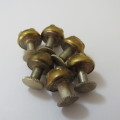French Artillery WW1/WW2 screw in buttons - Set of 6
