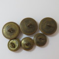 Royal Army Ordnance Corps lot of 6 buttons