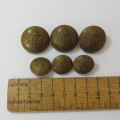 Royal Army Ordnance Corps lot of 6 buttons