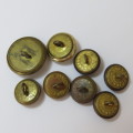 Signal Corps lot of 8 mixed buttons - Some WW2