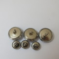 South West Africa Territorial Force lot of 6 buttons - 3 Large and 3 small