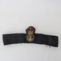 Royal Navy Petty Officer cap badge with band