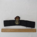 Royal Navy Petty Officer cap badge with band