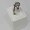 Sterling silver leopard ring - weighs 2.8g - size O