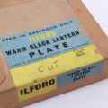 Vintage Ilford warm black lantern plate