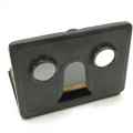 Antique metal case pocket stereo viewer with slides