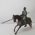 Vintage lead soldier knight on horse