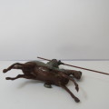 Vintage lead soldier knight on horse