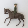 Vintage Mounted troop lead soldier