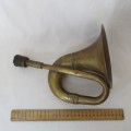 Antique brass car horn bugle - No rubber bulb