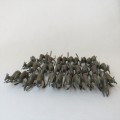 Troop of 35 vintage lead kangaroos
