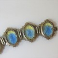 Vintage 1950/1960 costume bracelet with mystic stones - Beautiful item - Clasp must be fixed