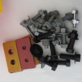 Plastic bolts and nuts for younger children - Play set - 86 Pieces with tool case