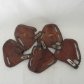 Lot of 5 leather holsters for .32 revolvers with 2 inch barrels