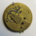 G A Boettger, Cape Town pocket watch movement - Small chip in enamel - Sold as parts