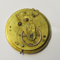 La Damvile, St Ives pocket watch movement - No second or minute hand - Enameling of dial intact