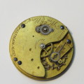 Waltham Mass Pocket Watch movement - No hands - Face plate intact - Sold as parts