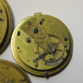 Lot of 5 antique pocket watch movements for spares