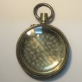 Large stainless pocket watch case - Vintage - With glass