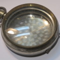 Large stainless pocket watch case - Vintage - With glass