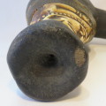 West African vintage pipe with copper thread - Repaired