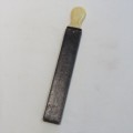 Antique Razor sharpener in slide box - With Monogram MM on handle