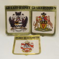 Lot of 3 vintage caravan Town Emblem stickers - Unused
