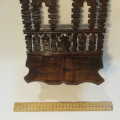 Pair of Antique wooden fret work wall hangings - 46 cm High