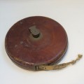 Hockley Abbey John Rabone and Sons vintage leather measuring tape