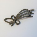 Sterling silver markasite brooch