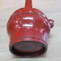 Vintage Chinese red lacquered water pitcher - Base 17 x 15,5 cm - 38 cm High