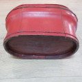 Chinese red lacquered lunch box - Base 20 x 36 cm - 47 cm High