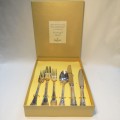 Single setting with 6 pieces - SANT ANDREA knives and forks - Unused, but personalized