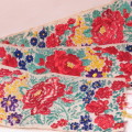 Antique embroidered strip of flowers - Very high quality - 100 x 8,5 cm