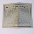 Hafried Quartettspiele antique card game with rules