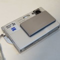 Sony DSC 17 digital still camera with books, stand, case, cables and 128 MB memory card
