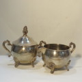 Vintage silverplated tea set - Tea pot, coffee pot, milk jug and sugar bowl