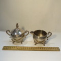 Vintage silverplated tea set - Tea pot, coffee pot, milk jug and sugar bowl