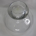 Heavy Vintage glass rose bowl / Salad bowl