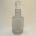 Antique glass perfume bottle LA PEBRA