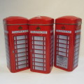 Lot of 3 savings boxes - With English breakfast tea inside