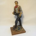 Sudehill cowboy resin figurine