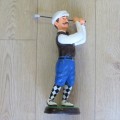 Large Golfer polyresin figurine - 40 cm High